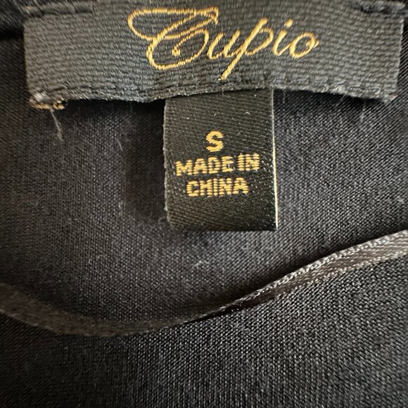 Cupio Women's Small Silver & Black Sleeveless Pull Over Holiday Casual Tank Top - Picture 10 of 12